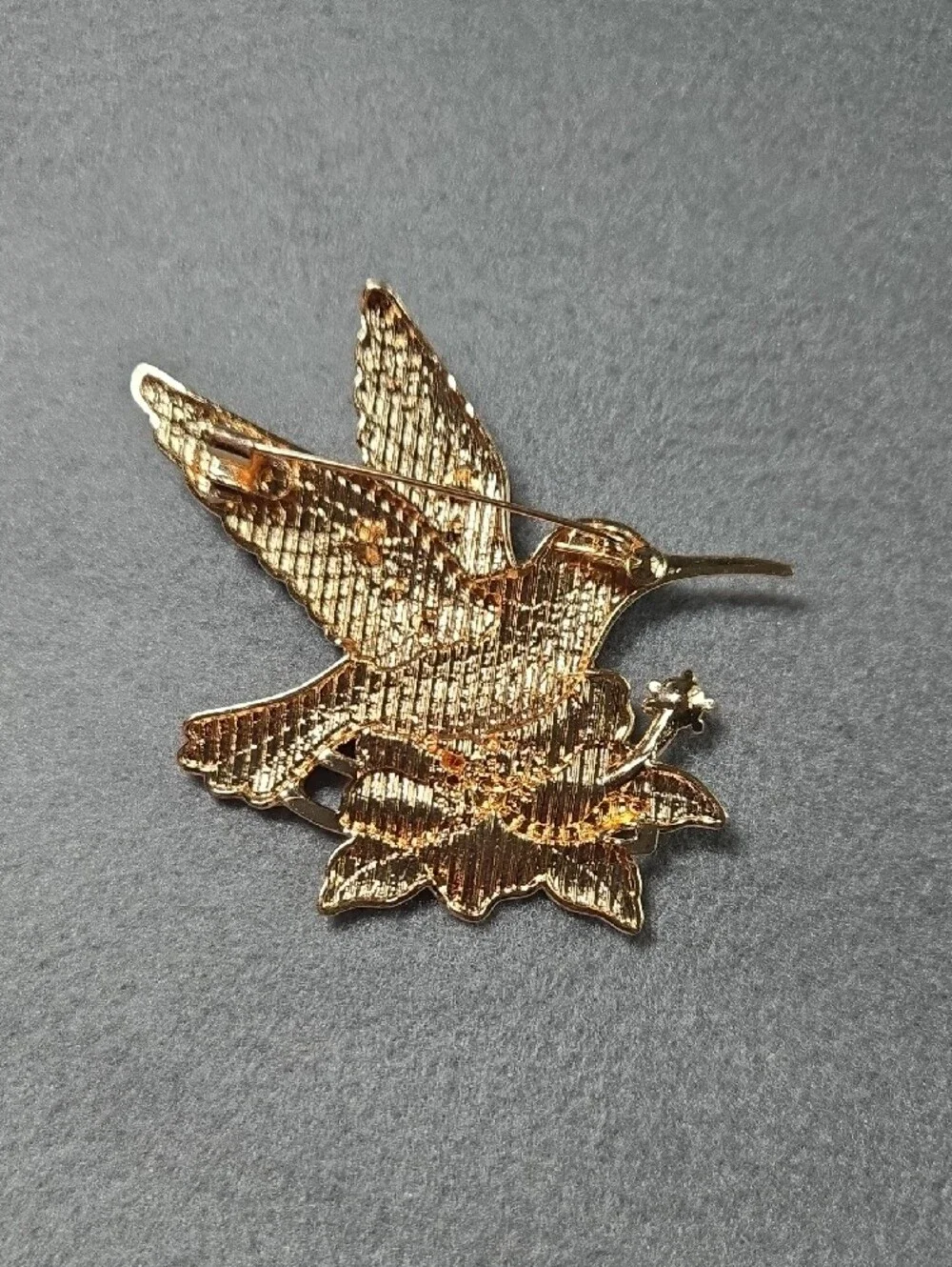 Blue Hummingbird Enamel Pin Brooch
